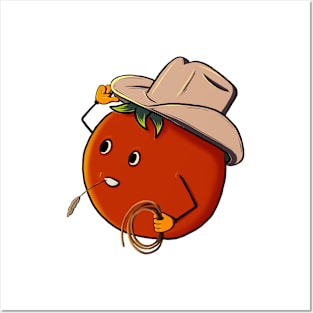 Country Cowboy Tomato Posters and Art